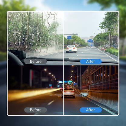 Car Glass Oil Film Remover Kit Glass Cleaning Board