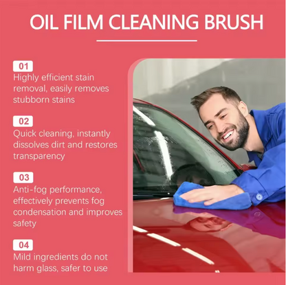 Car Glass Oil Film Remover Kit Glass Cleaning Board