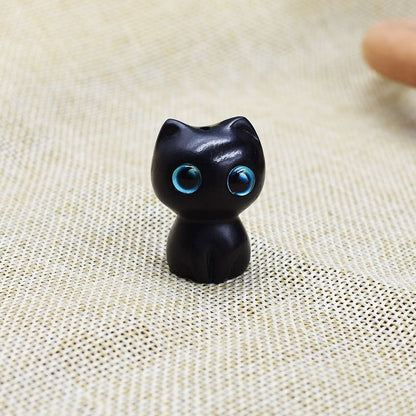 Sandalwood handmade Kitten Mini Wooden Cat